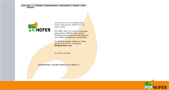 Desktop Screenshot of perhofer.com